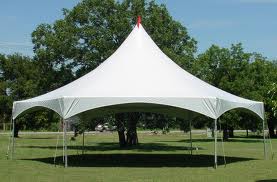 34X34 Hex Tent, White