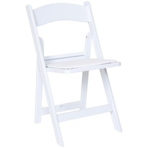 Chair, White Padded