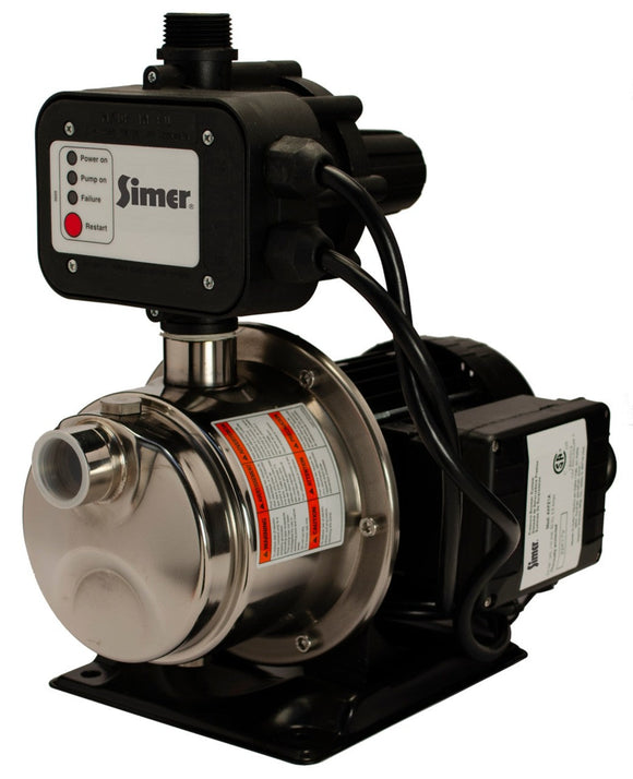 Pentair Simer 4075SS-01 3/4 HP Pressure Booster Pump (3/4 HP)