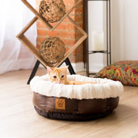 Petmate® SnooZZy Rustic Luxury Ultra Cuddler Pet Bed (20 L x 20 W x 7 H)