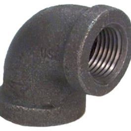 Pipe Fitting, Elbow, 90-Degree, Black, 3/8-In.