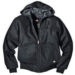 Jacket, Hooded, Black, Men's Large