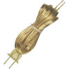 Lamp Cord Set, Gold, 18-2, 8-Ft.