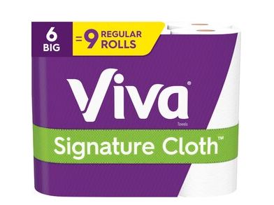 Viva® Signature Cloth™ Paper Towels Choose-A-Sheet (6 Big Rolls = 9 Regular Roll)
