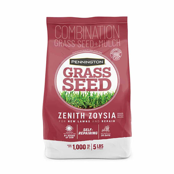 Pennington Zenith Zoysia Grass Seed with Mulch, 5 lbs