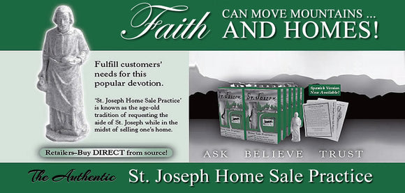 St. Joseph Statue For Home Sale Practice (3-1/2-Inch Tall)