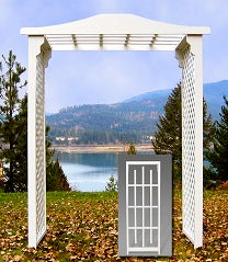 CAPE WINDS WEDDING ARCH, WHITE