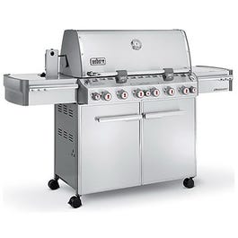 Summit S-670 6-Burner Gas Grill + Side-Burner & Rotisserie, 60,000 BTU