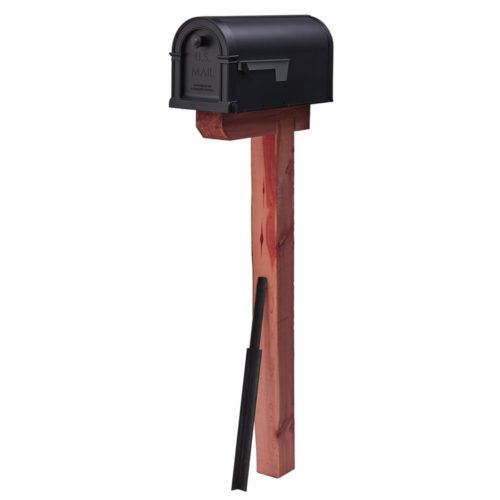 Architectural Mailboxes Cedar Drive-In Mailbox Post (43.3 H x 6 W x 16 D)