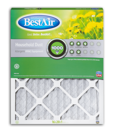 BestAir® B1-1620-8-12 Pleated Filter Merv 8 (16 x 20 x 1)