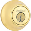 Kwikset Polished Brass Single Cylinder Deadbolt with SmartKey Security