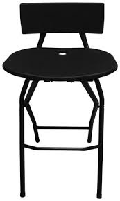 BAR CHAIR, BLACK FOLDING