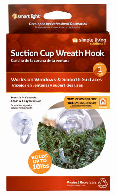 Simple Living Solutions Suction Cup Wreath Hook