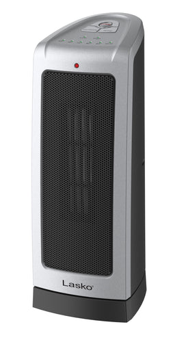 Lasko 1500W Oscillating Ceramic Tower Space Heater with Adjustable Thermostat, 2-Speeds, 5309