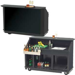 PORTABLE BAR, BLACK