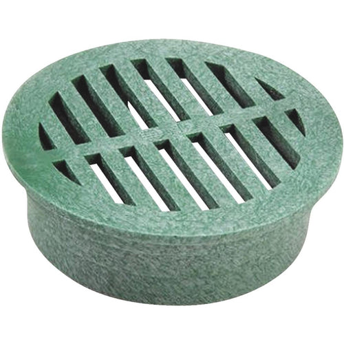 NDS 3 In. Green PVC Round Grate