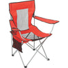Outdoor Expressions Red Polyester Mesh Folding Chair