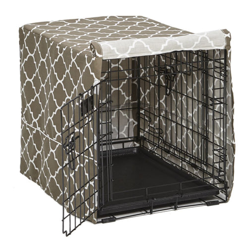 MidWest Homes For Pets 24 QuietTime Defender Brown Covella Crate Cover