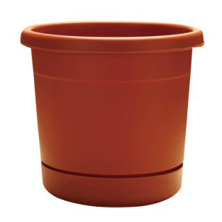 Southern Patio Dynamic Design 12″ Rolled Rim Planter, Terracotta