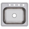 Elkay Dayton Stainless Steel 4-Hole Single Bowl Drop-in Sink