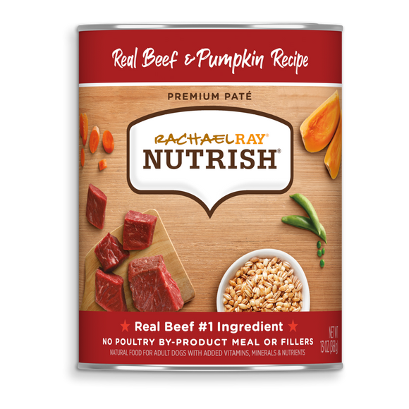 Rachael Ray® Nutrish® Premium Paté Real Beef & Pumpkin Recipe
