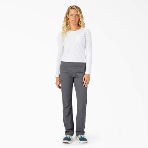 Dickies Women's Cooling Relaxed Straight Fit Roll-Up Pants