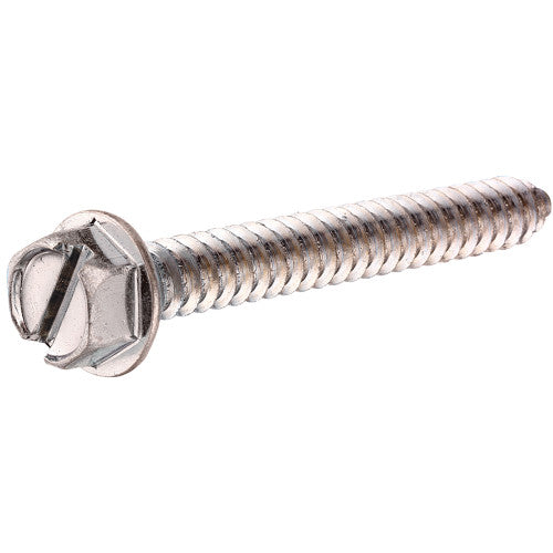 Hillman Group Stainless Steel Slotted Hex Washer Head Sheet Metal Screw