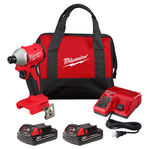 Milwaukee M18™ Compact Brushless 1/4 Hex Impact Driver Kit