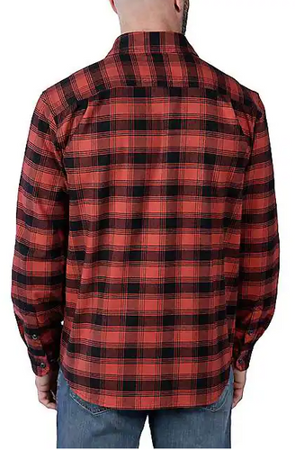 Carhartt Rugged Flex™ Relaxed Fit Midweight Flannel Long-Sleeve Plaid Shirt for Men
