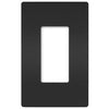 Radiant 1-Gang Plastic Wall Plate, Black