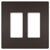 Radiant 2-Gang Plastic Wall Plate, Dark Bronze
