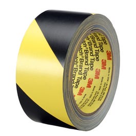 Safety Stripe Tape, Black & Yellow, 2-In. x 36-Yds.