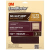Sandblaster No Slip Grip Sandpaper, 150-Grit, Maroon, 9 x 11-In., 3-Pk.