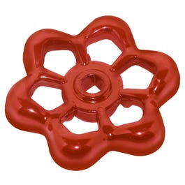 Sillcock Handle, Metal, Square Stem, Red