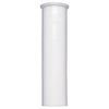 Sink Tail Piece With Red Tapper Washer, White Plastic, 1.5 x 4-In.