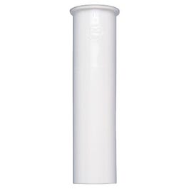 Sink Tail Piece With Red Tapper Washer, White Plastic, 1.5 x 4-In.