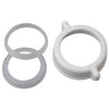 Slip Joint Nut & Washer, White Plastic, 1.25 or 1.5-In. Tube