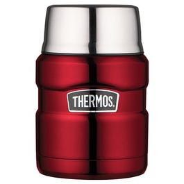 Stainless King Food Jar, Cranberry, 16-oz.