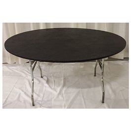 Tablecover, Elastic Edge, Black, 60-In. Round