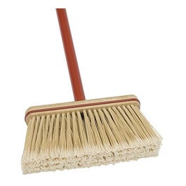 Upright Broom, Synthetic Bristles, 9-In.