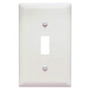 Wall Plate, Single Toggle, Urea, White