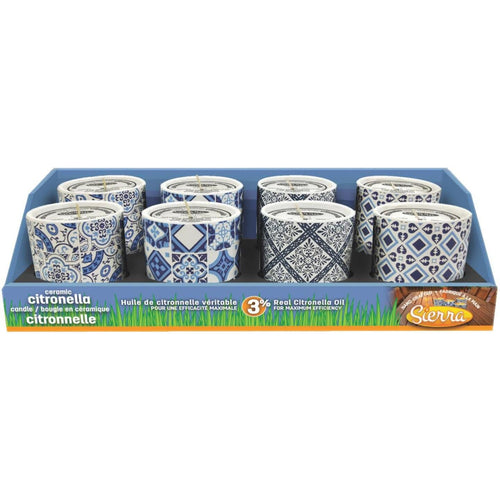Sierra 8 Oz. Citronella Candle in Ceramic Bowl