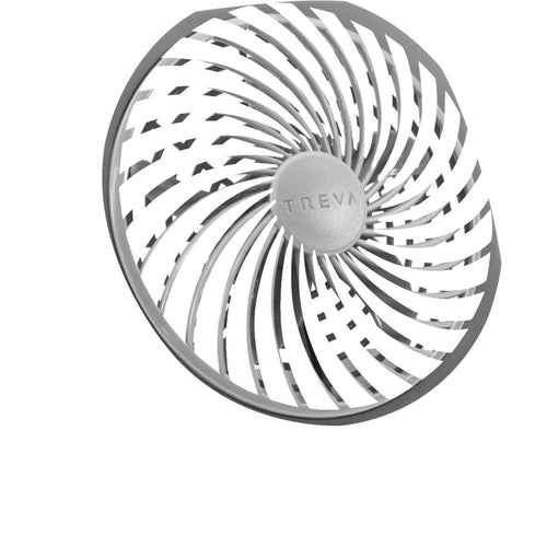 Treva 5 In. 2-Speed Gray Battery Operated Table Fan