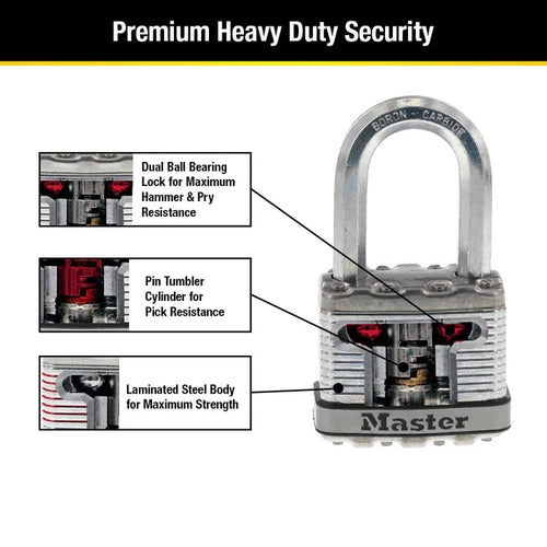 Master Lock Magnum® Laminated Steel Padlock M5XT