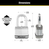 Master Lock Magnum® Laminated Steel Padlock M5XT