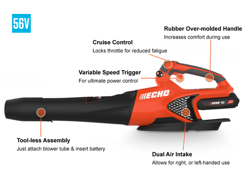 Echo DPB-2500 Cordless Hand Held Blower with Battery & Charge