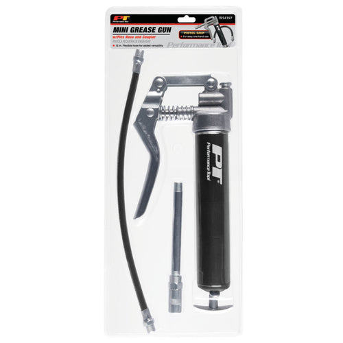 Performance Tool Mini Pistol Grip Grease Gun w/Flex Hose