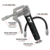 Performance Tool Mini Pistol Grip Grease Gun w/Flex Hose