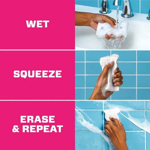 Mr. Clean Magic Eraser Sponge Bathroom Cleaner 2 in 1 Bath Lavender