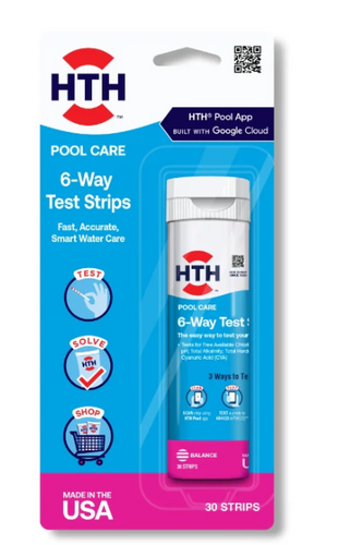HTH™ Pool Care 6-Way Test Strips: Pool Test Strips